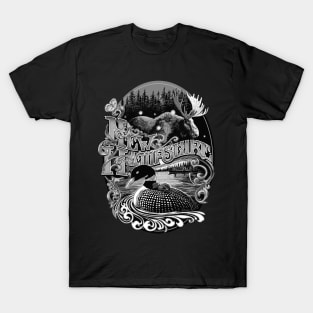 New Hampshire Moose and Loon T-Shirt